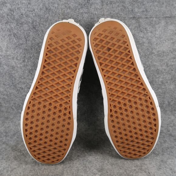 Vans Shoes Womens 9.5 Sk8 Hi Sneakers Checkered Suede Canvas Black White Casual - Picture 13 of 14